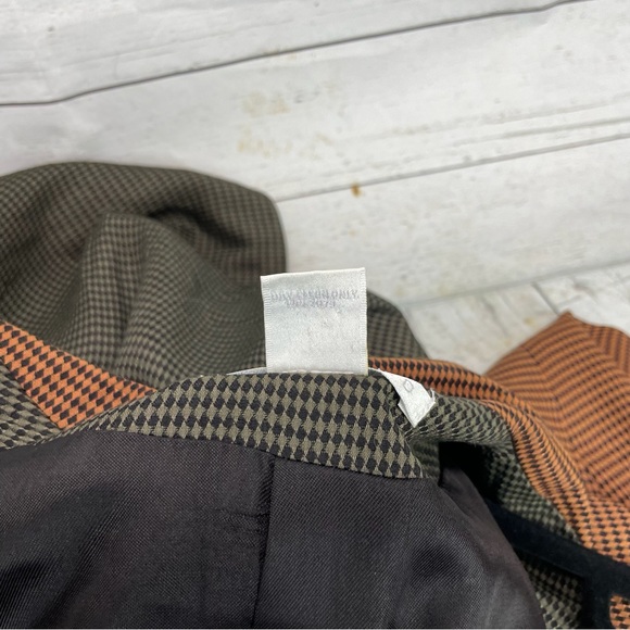 🍁 Vintage The Limited Blazer Harlequin Oversized Jacket Coat Made in USA Sz S - Picture 8 of 8